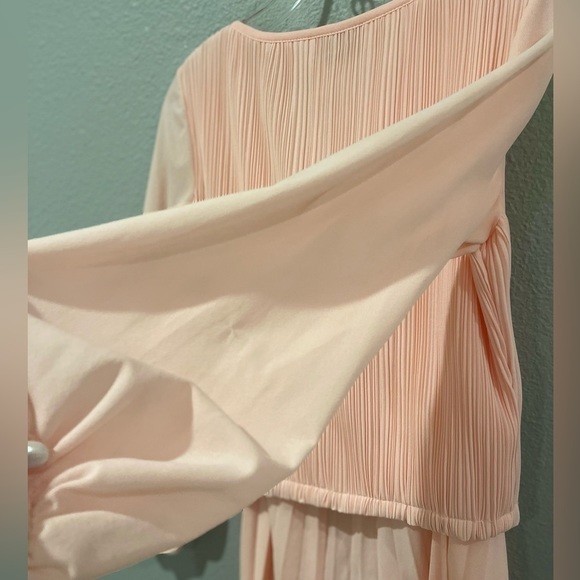 VINTAGE Butte Knit 2-piece matching SET sz XS/S SILK SKIRT PLEATED SCHOOLGIRL - Picture 9 of 13